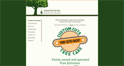 Desktop Screenshot of customcutstreecare.com