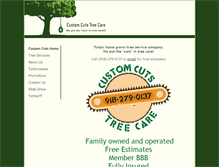 Tablet Screenshot of customcutstreecare.com